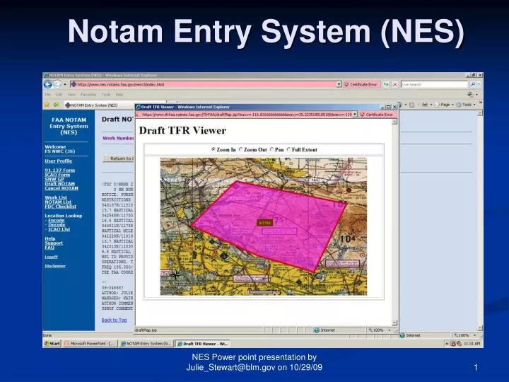 PPT - Notam Entry System (NES) PowerPoint Presentation, free download ...