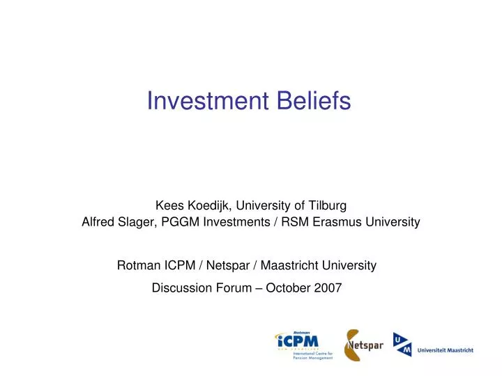 PPT Investment Beliefs PowerPoint Presentation, free download ID