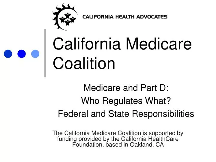 PPT California Medicare Coalition PowerPoint Presentation, free
