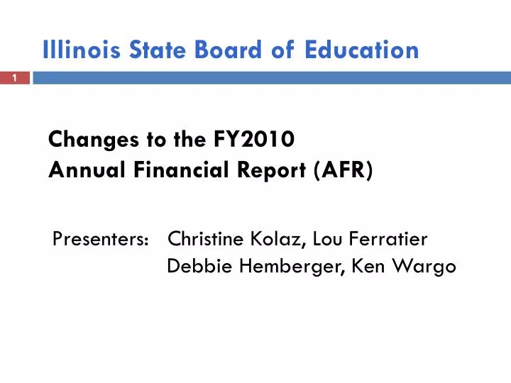 PPT - Illinois State Board Of Education PowerPoint Presentation, Free ...