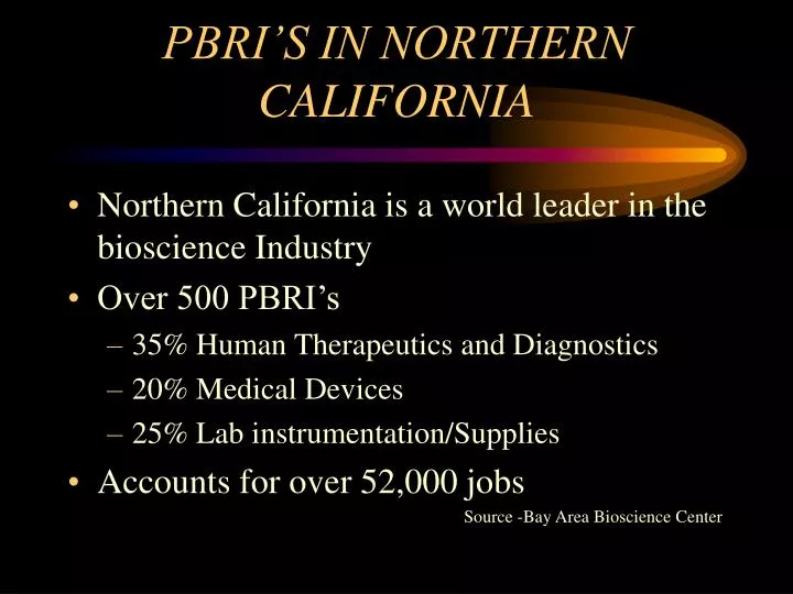 pbri s in northern california n.