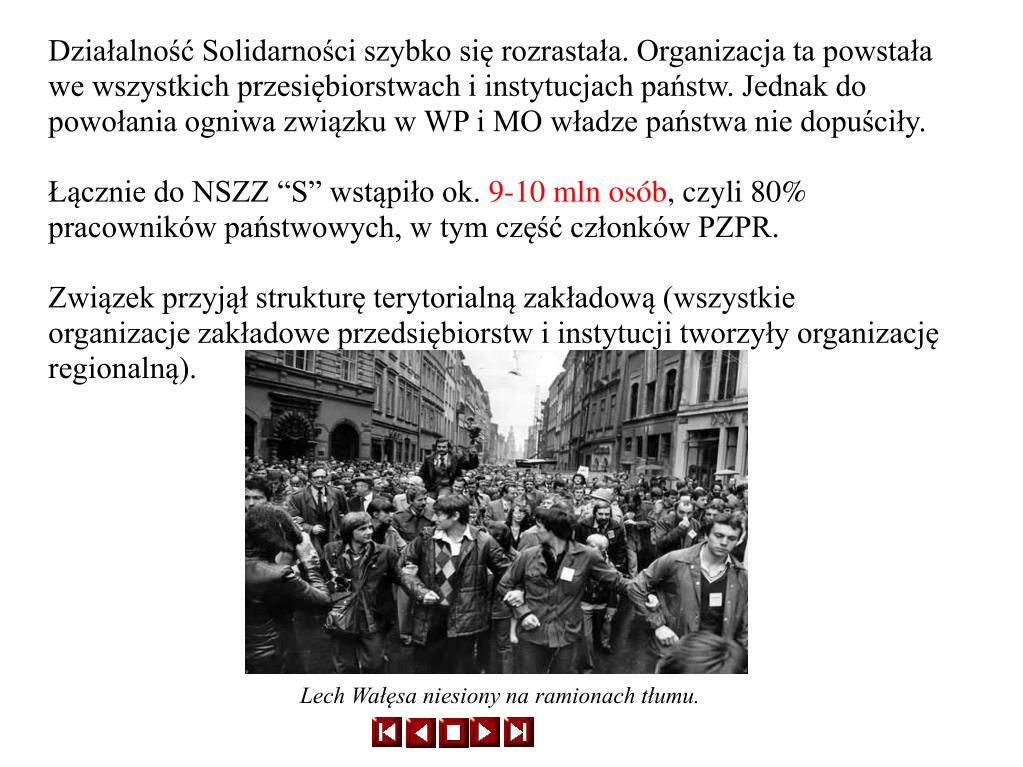 PPT - Od pracy do wolności, czyli historia Solidarności PowerPoint