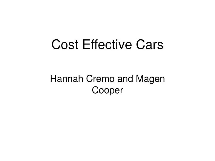 cost effective cars n.