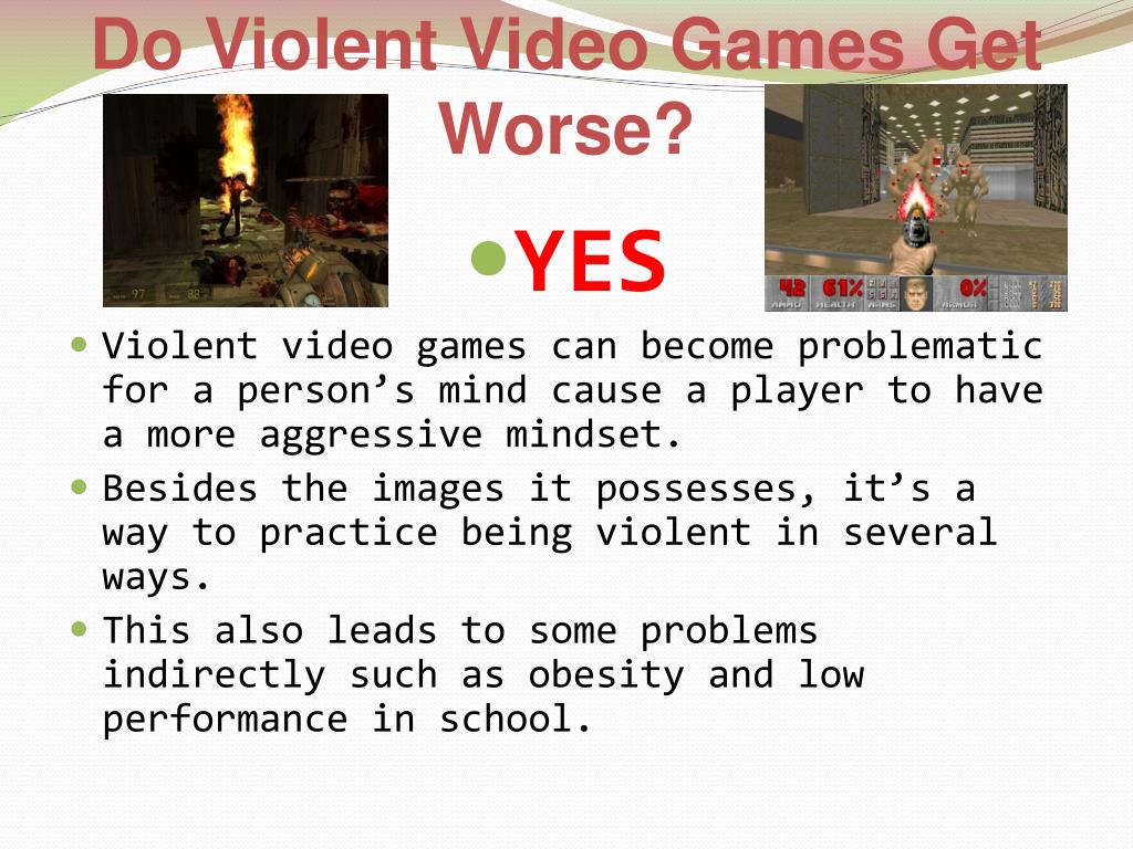 violent video games presentation