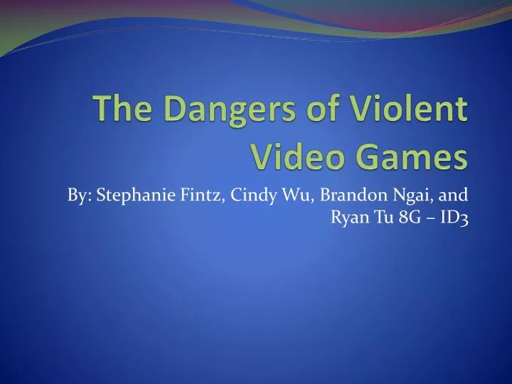 violent video games presentation