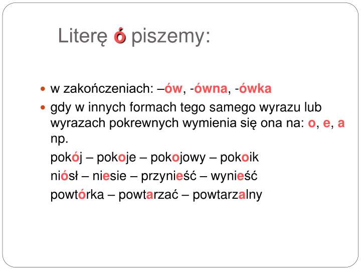 PPT - Zasady ortografii PowerPoint Presentation - ID:4653367