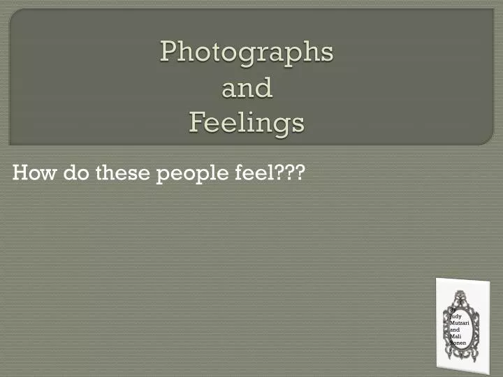 photographs and feelings n.