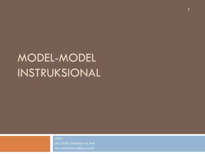 model model instruksional n.