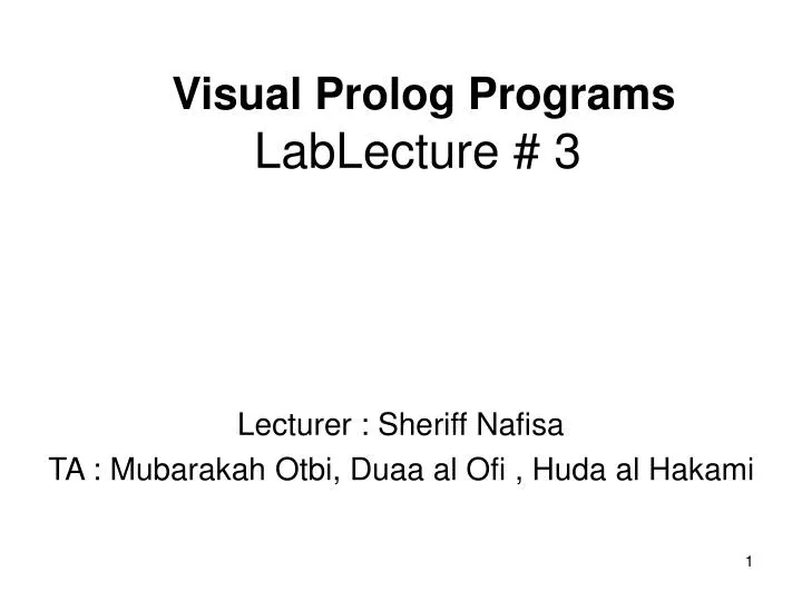 visual prolog learn