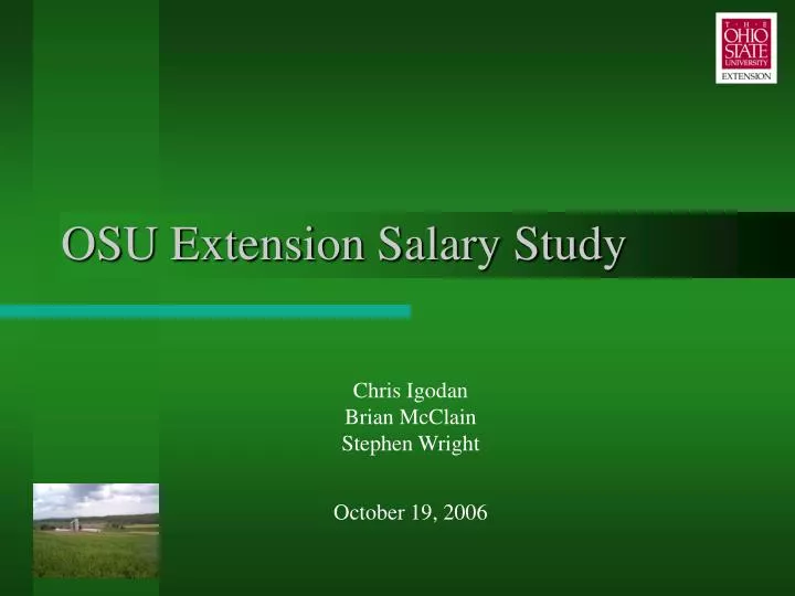 PPT OSU Extension Salary Study PowerPoint Presentation Free Download 
