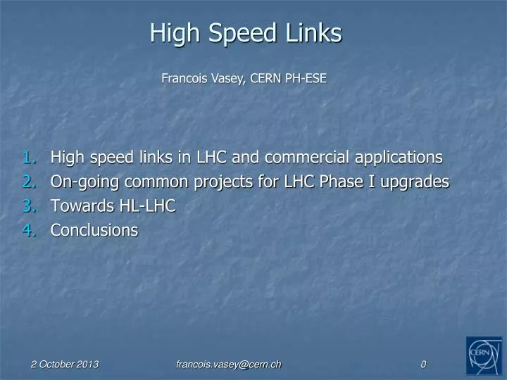 high speed links n.