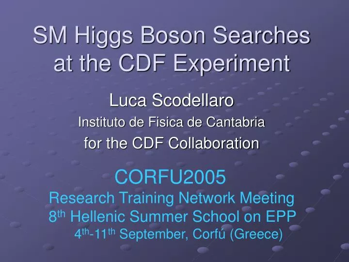 sm higgs boson searches at the cdf experiment n.