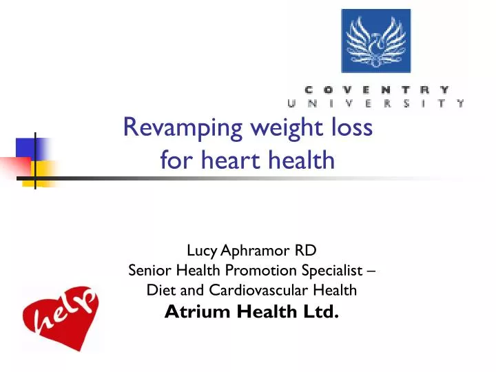 revamping weight loss for heart health n.