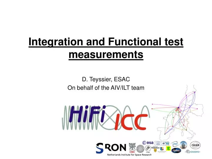 PPT - Integration And Functional Test Measurements PowerPoint ...