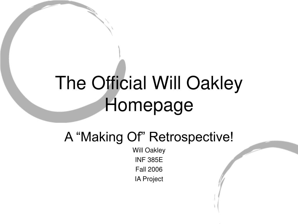 oakley homepage