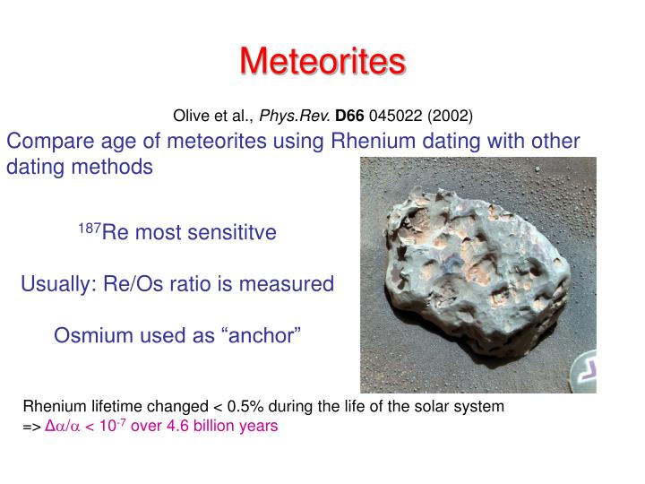 re-os dating method