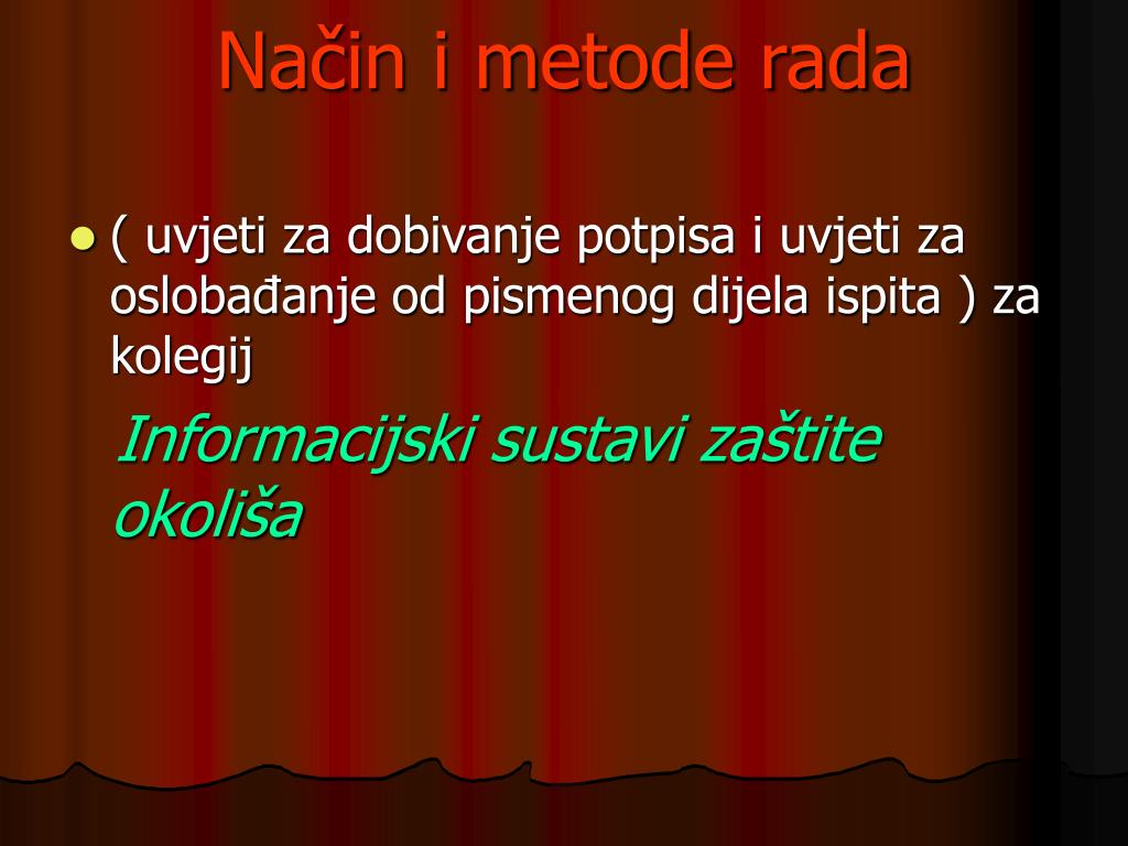 Metod Rada PPT - GIS u zaštiti okoliša 15 PowerPoint Presentation, free download ...