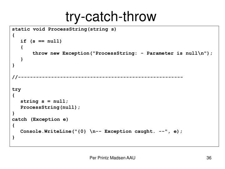 Difference Between Try Catch And Throw In C# at Jeffrey Carmela blog