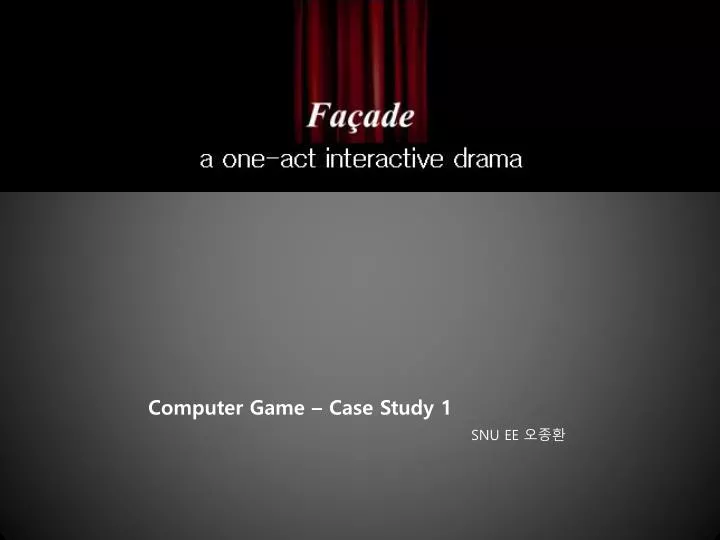 PPT Computer Game Case Study 1 PowerPoint Presentation, free