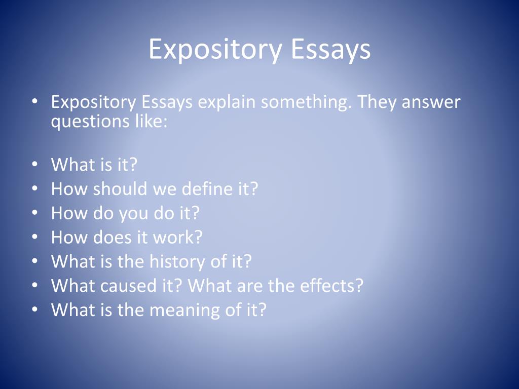 ppt on expository essay