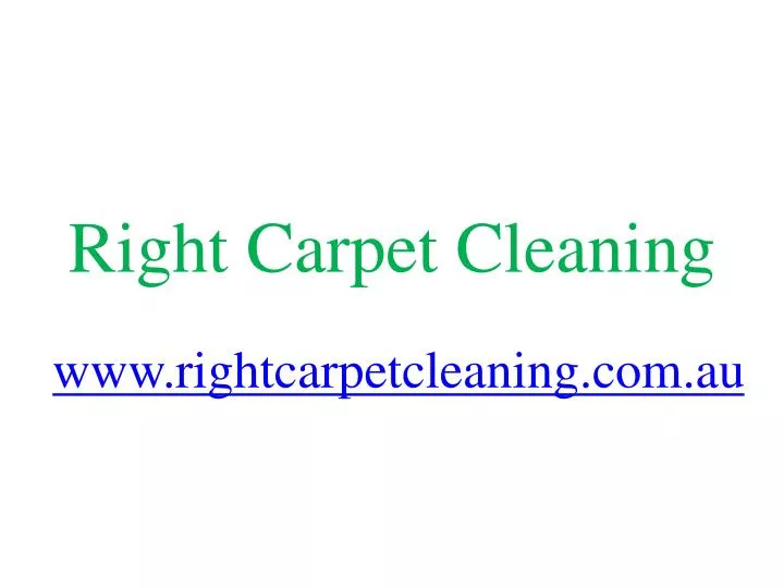 right carpet cleaning n.