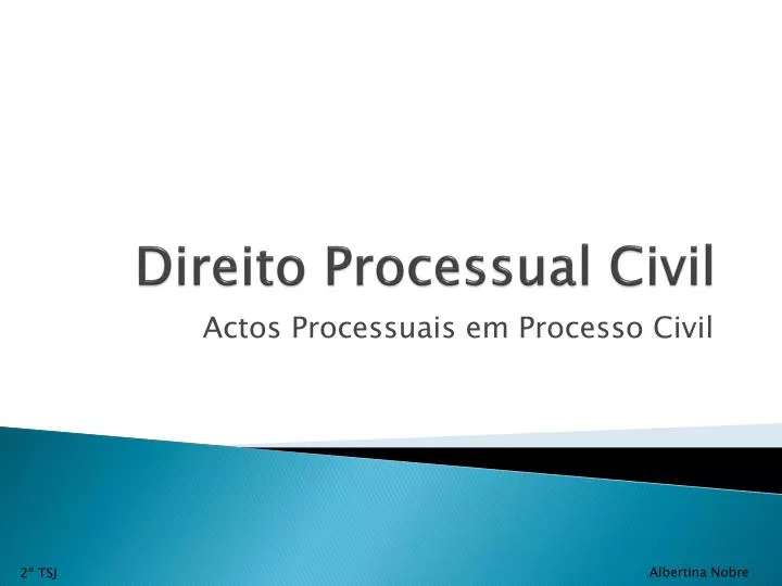 direito processual civil n.