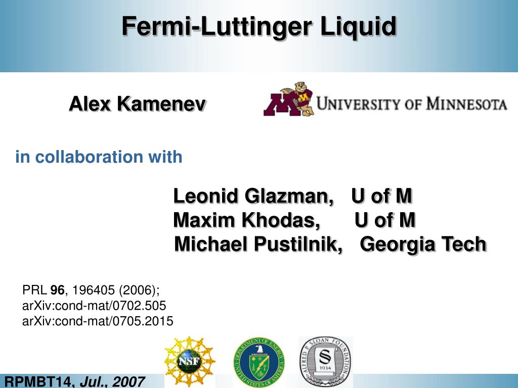 PPT - Fermi-Luttinger Liquid PowerPoint Presentation, free download -  ID:4666942