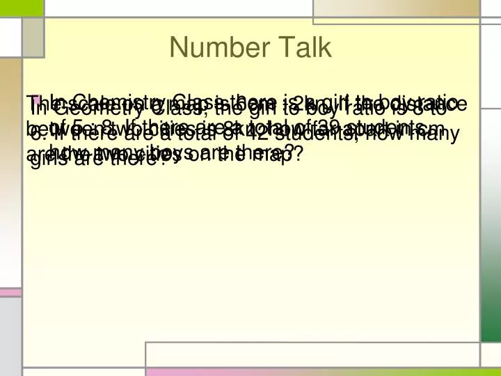 PPT - Number Talk PowerPoint Presentation, free download - ID:4667325