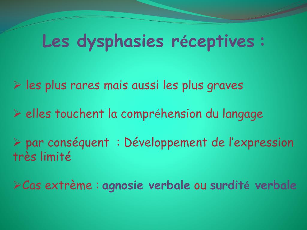 PPT - la Dysphasie PowerPoint Presentation, free download - ID:4668303