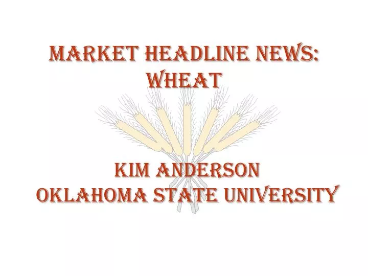market headline news wheat n.
