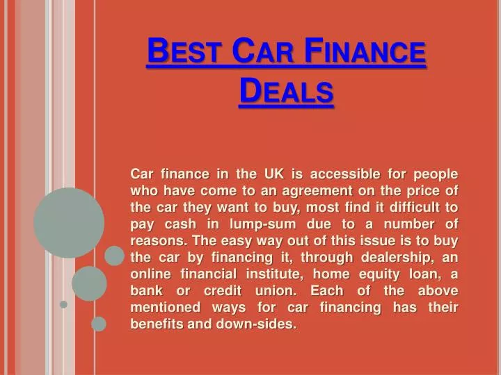 PPT Low Apr Car Finance PowerPoint Presentation, free download ID