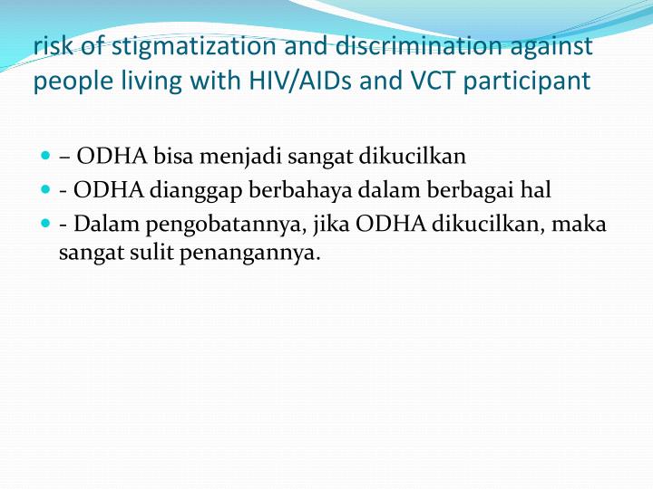 discrimination against people with hiv at work essay Almost 30 years into the hiv/aids epidemic, discrimination against people living with hiv/aids persists basic misinformation—about hiv/aids, how it is transmitted, and what it means to live with it—is at the root of much of this discrimination and remains a justification for exclusions from both private and public sector employment. discrimination against people with hiv at work essay Almost 30 years into the hiv/aids epidemic, discrimination against people living with hiv/aids persists basic misinformation—about hiv/aids, how it is transmitted, and what it means to live with it—is at the root of much of this discrimination and remains a justification for exclusions from both private and public sector employment.