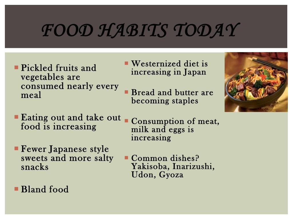 Bellwork List out anything you know about Japan. It could be the food they  eat, what they wear, language, etc. - ppt download
