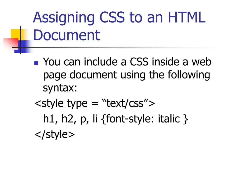 PPT - Understanding Cascading Style Sheets (CSS) Fundamentals ...