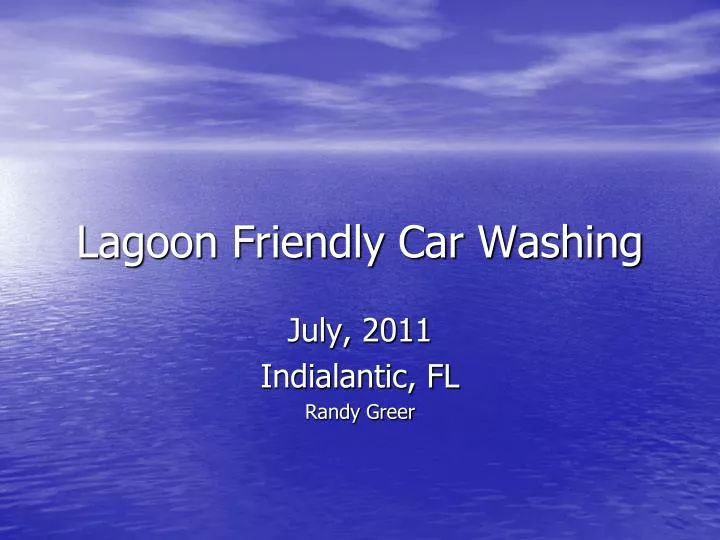 lagoon friendly car washing n.