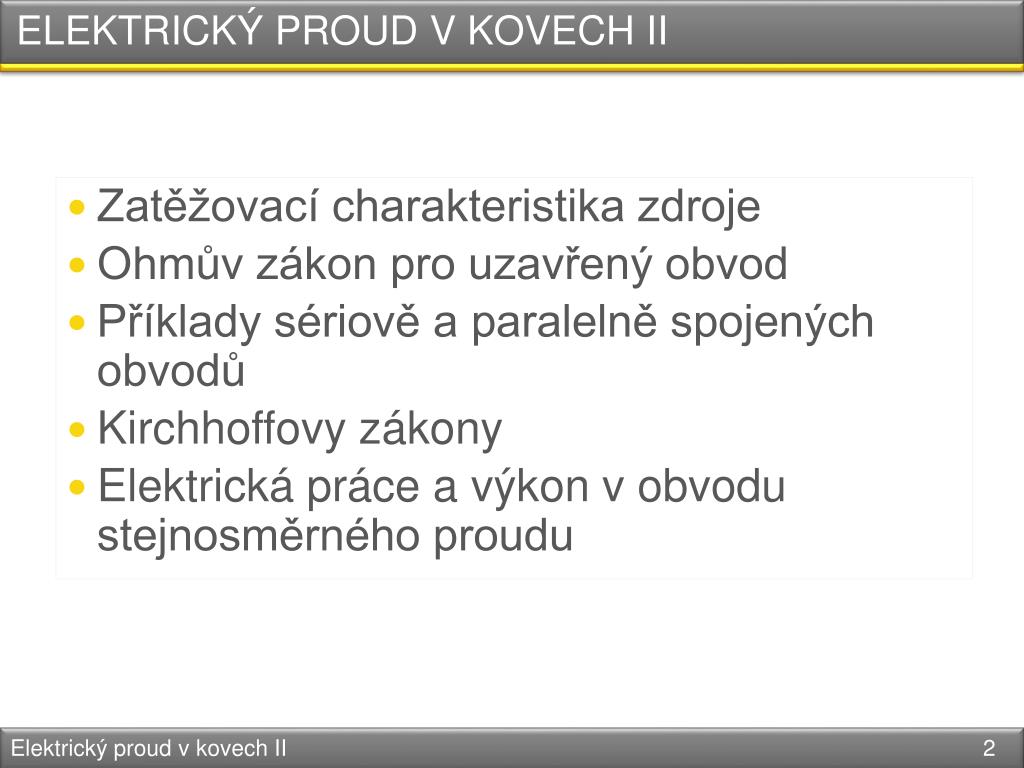 Elektrický výkon příklady