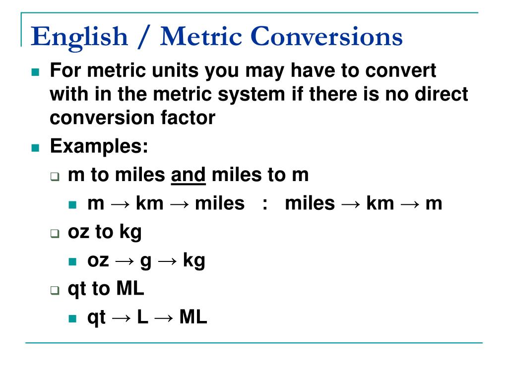 PPT English And Metric Conversions PowerPoint Presentation Free Download ID 4677605