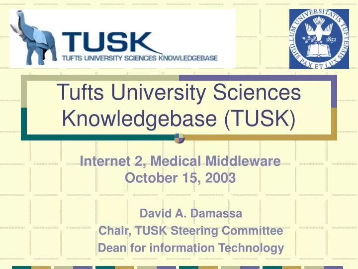 tufts university sciences knowledgebase tusk n.