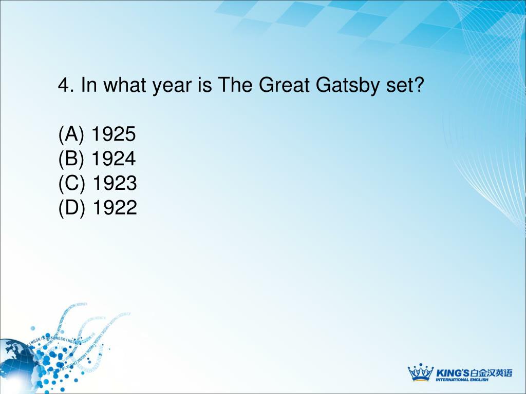Ppt The Great Gatsby Powerpoint Presentation Free Download Id