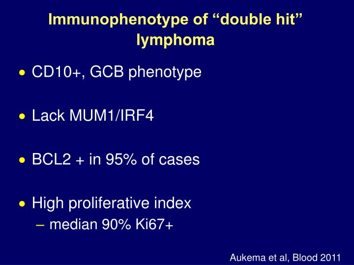Dlbcl Double Hit Lymphoma : Double Hit Lymphoma – GAXXY
