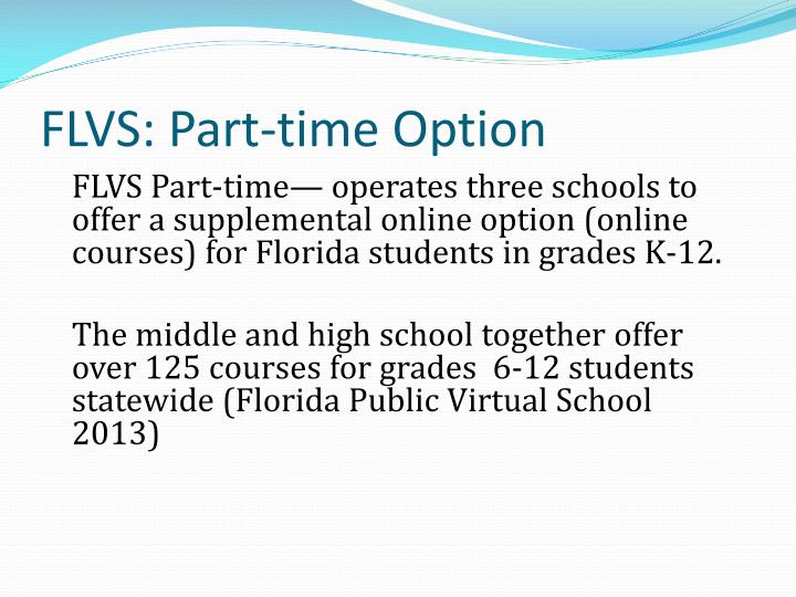 Online school options florida