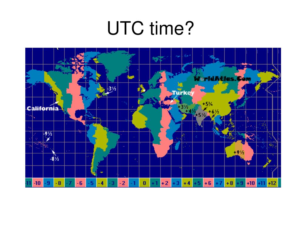 Utc Time Code Map