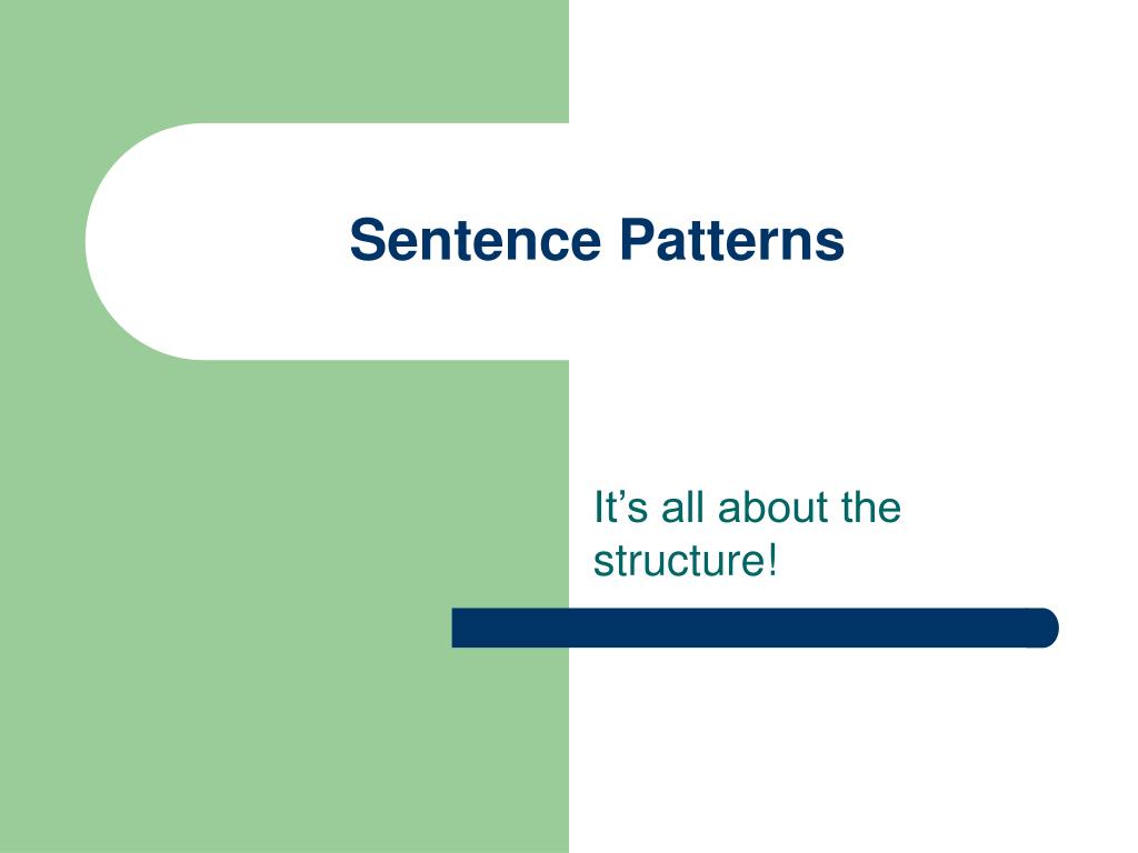 sentence pattern powerpoint presentation