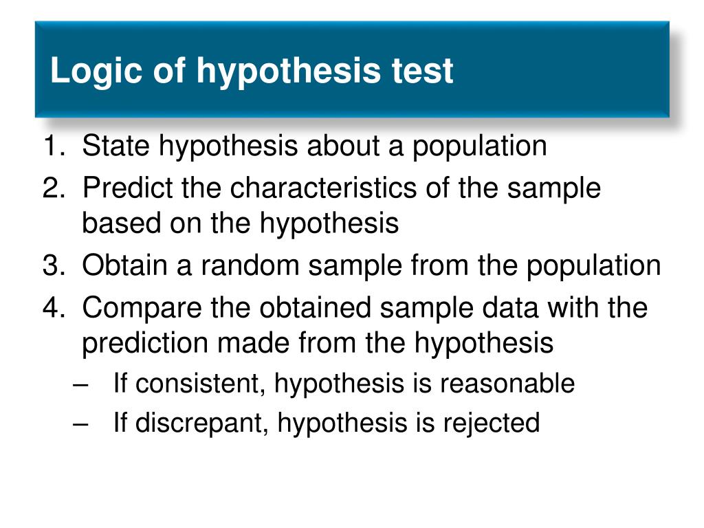 logic hypothesis in statistics
