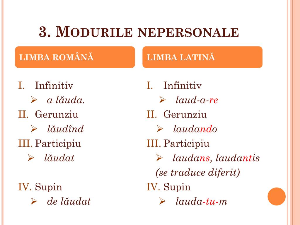PPT Categoriile gramaticale ale verbului; recunoaşterea unui verb în