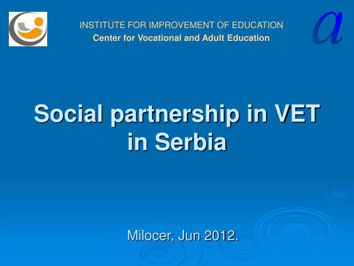 social partnership in vet in serbia n.