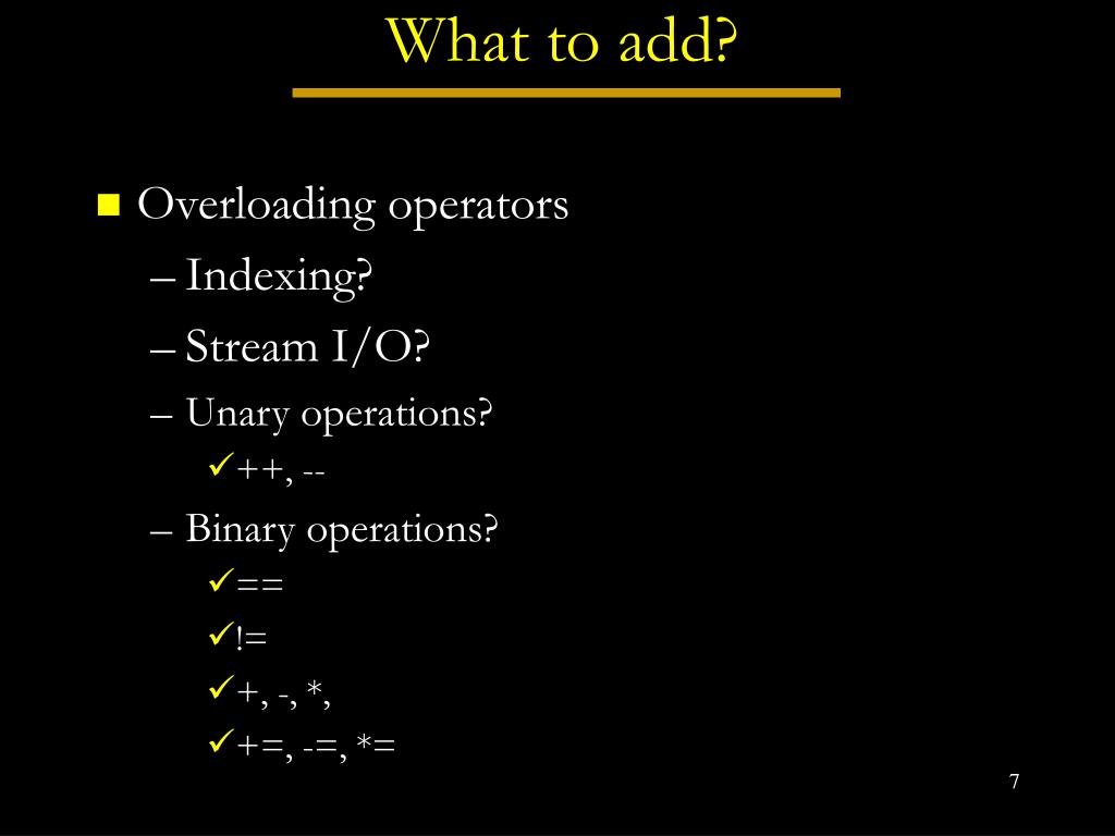 PPT - Operator Overloading PowerPoint Presentation, free download -  ID:3484426