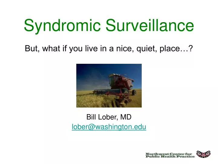 syndromic surveillance n.