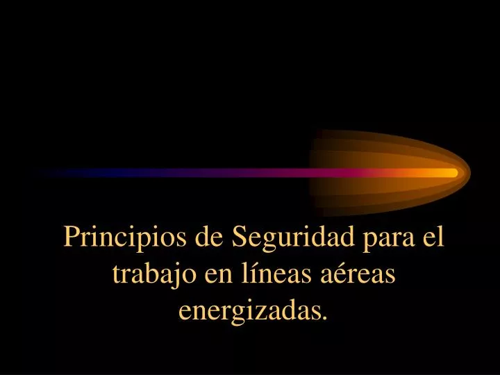 Trabajos en linea energizada