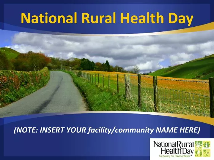 PPT National Rural Health Day PowerPoint Presentation, free download